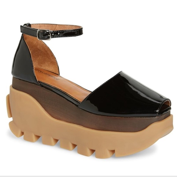 Jeffrey Campbell Shoes - NEW Jeffrey Campbell Fuse Flatform Patent Sandal 9
